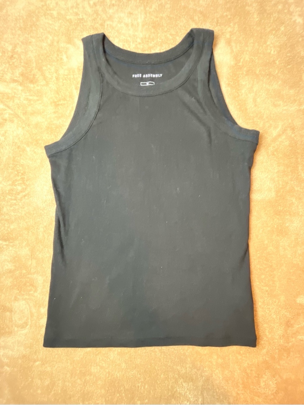 Free Assembly Women’s Black Ribbed Tank
